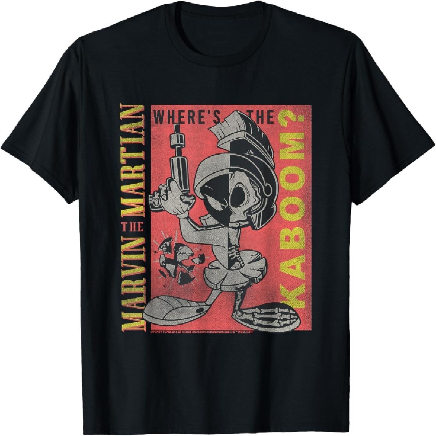 Looney Tunes Марвин Завоеватель Где Кабум Ретро Футболка XXXXXL разноцветный