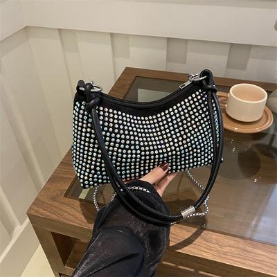 Diamond-encrusted Bag Women's 2025 New Trendy Fashion High-value Foreign-style Shoulder Bag Spring and Summer Niche Versatile Messenger Bag