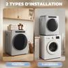 Vented Tumble Dryer, 1000 W, 3 kg Capacity, 6 Drying Modes, Timer, Stainless Steel, Silver