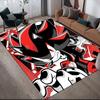 Sonic the Hedgehog Flannel Pattern Square Carpet,Area Rug,Carpet Rug for Living Room Bedroom Sofa Playroom Decor,Non-slip Floor Mat