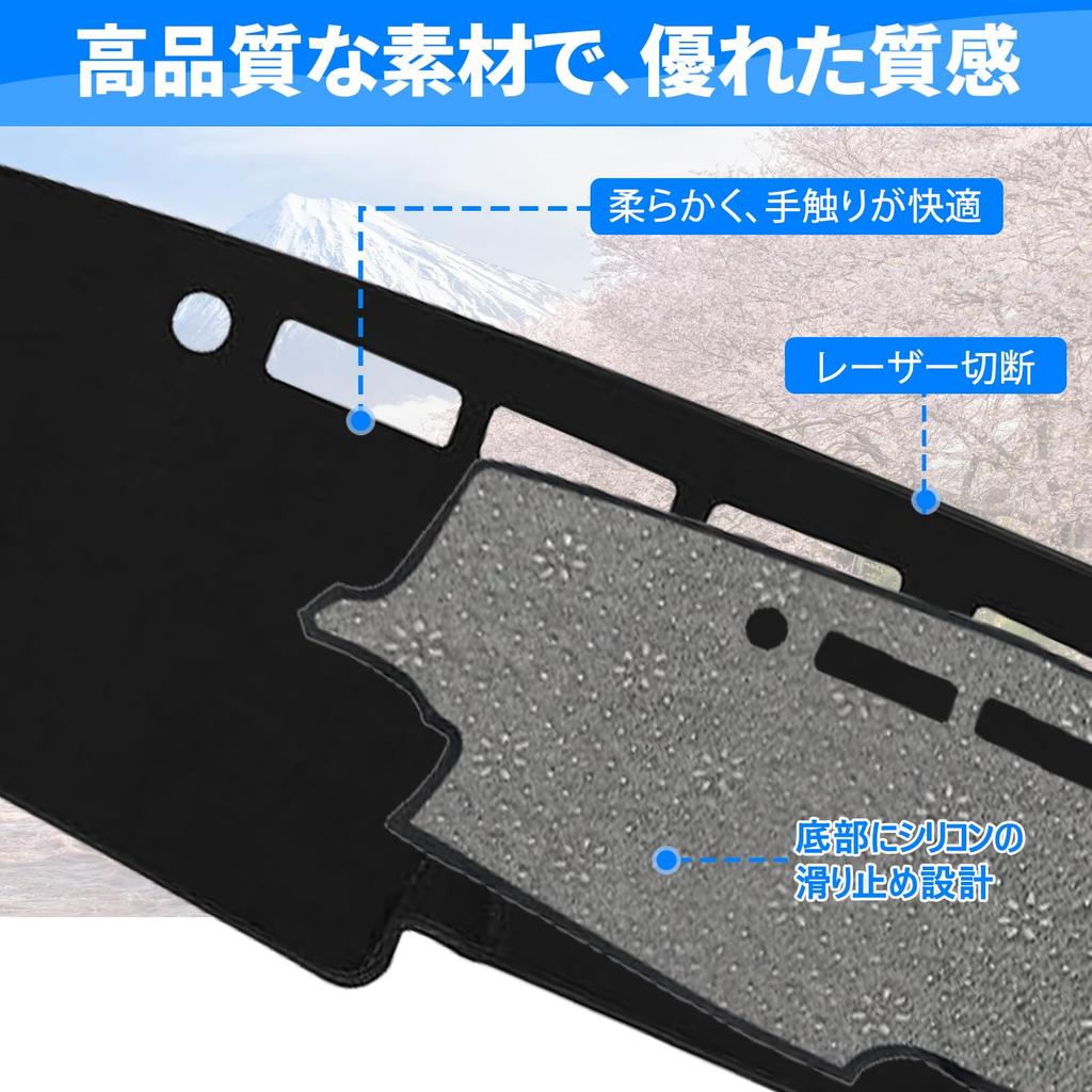 Tusamika Dashboard Mat for Suzuki Jimny JB64 / JB74 (2018–Present) Anti-Glare & Sun Protection Black