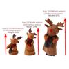 Rotating Christmas Rotating Deer Electric Christmas Doll Dances And Sings Decorative Ornaments Figurines Miniatures Crafts