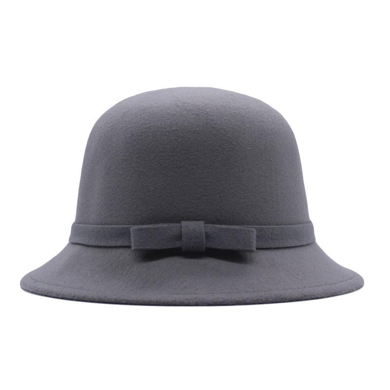 Kid And Adult Wool Felt Bowler Hat With Sun Protection For Spring And Autumn