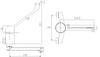 Wall-Mounted Sink/Washbasin Tap, With Swivel Spout, With Extended Lever