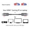 Club3D HDMI 4K120Hz 48Gbps 10m Aktiv Optisk Kabel 2.1 Hane/Hane (CAC-1376)