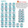 36/62PCS Alphabet & Number Fondant Cookie Cutters Set with Sticker, Biscuit Stamp Mold for Baking Decor Birthday Christmas Gifts