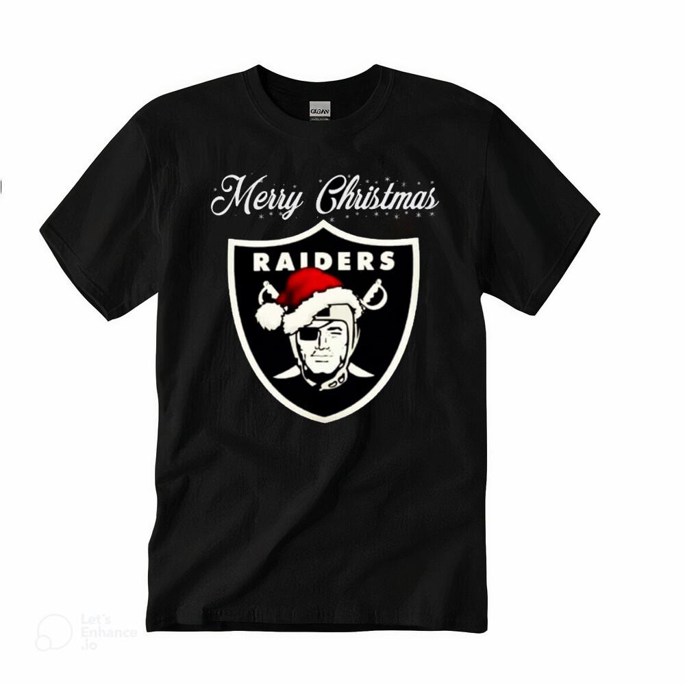 

Merry Christmas Las Vegas Raiders Men T- Shirt Xmas Gift Unisex Crewneck Unisex T-Shirt XXXL