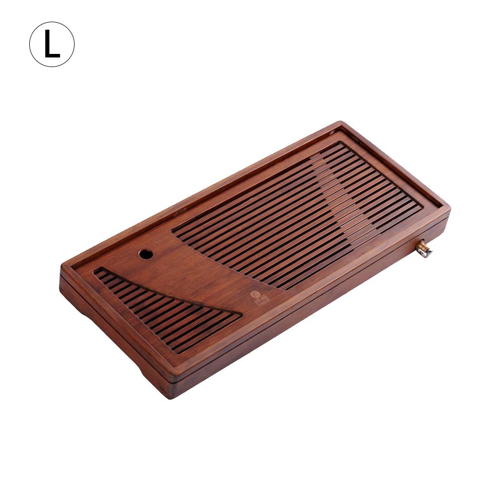 Chinese Bamboo Tea Tray Drainage Water Storage Kung Fu Tea Set Drawer Household Board Chinese Storage Tray