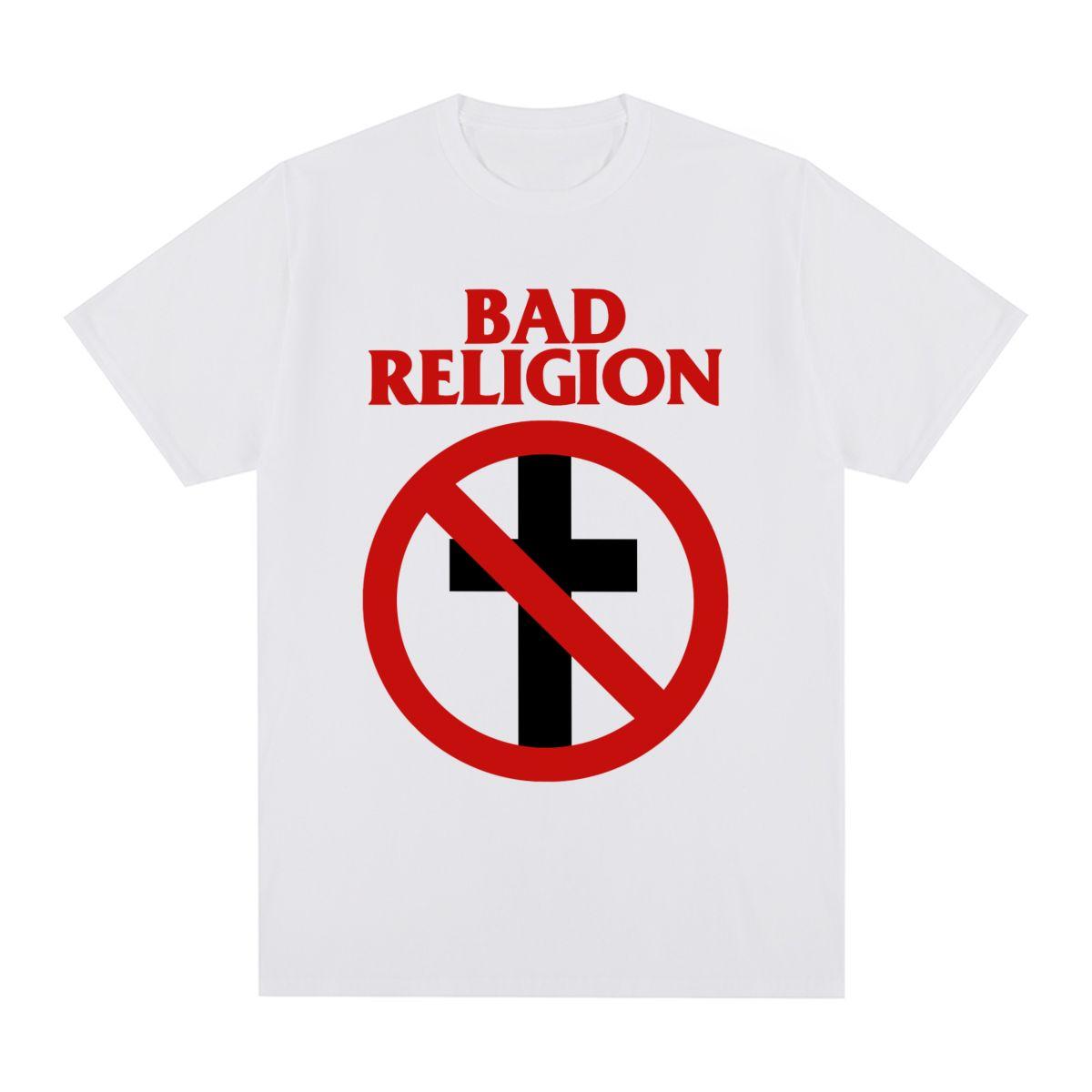 

bad religion Vintage T-shirt Summer Casual Homme Streetwear Cotton Punk Rock American Men T shirt New Tee Tshirt Womens Tops XL