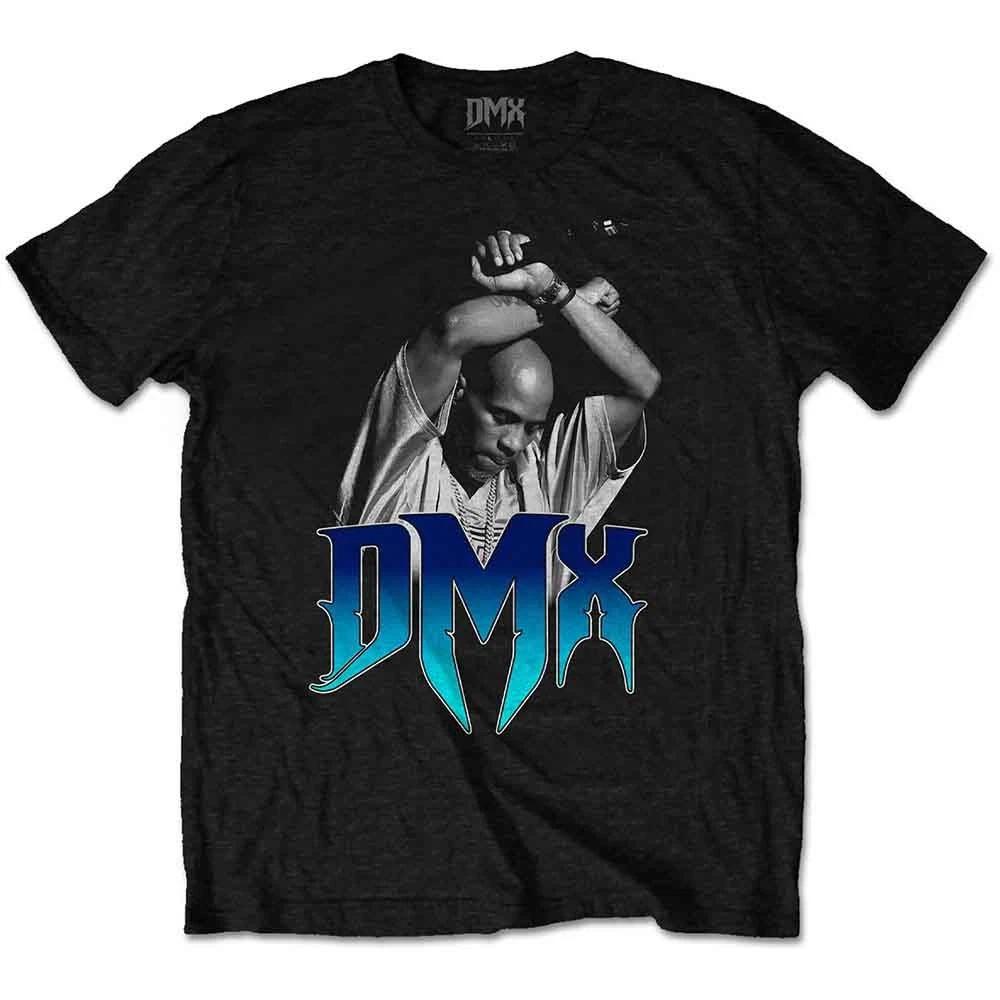 DMX T Shirt Arms Crossed Logo new Official Mens Black XL