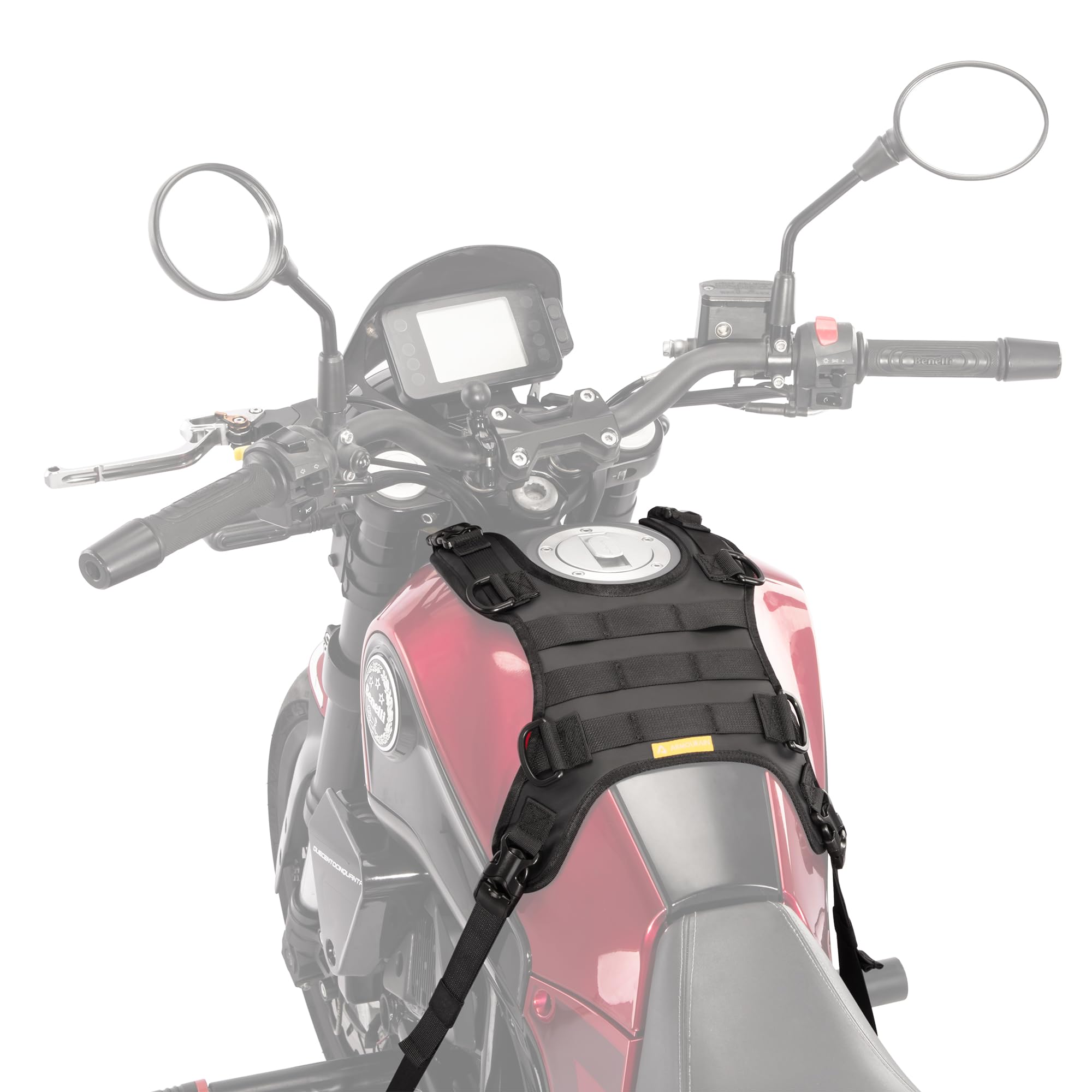 

ARMOURAIN Водонепроницаемый мотоциклетный кронштейн-основание для крепления на топливный бак, удлинитель для мотоциклетных сумок на бензобак, аксессуары чёрный