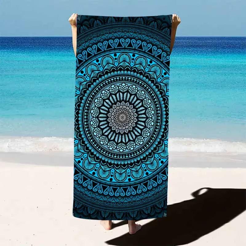 Europe, America, India, Mandala Beach Towels, Popular Microfiber Bath Towels