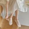 Female Summer Thin Style Pure Color All Kinds of Small Fresh Invisible Mesh Boneless Breathable Boat Socks