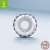 Fashion Candy Color Silicone Positioning Bracelet Separator Beads, Popular S925 Sterling Silver Diy Beads