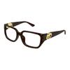 Logo Temple Irregular Optical Frame Women's Tortoiseshell Tortoiseshell 55 Dust Bag + Glasses Case (random Color)