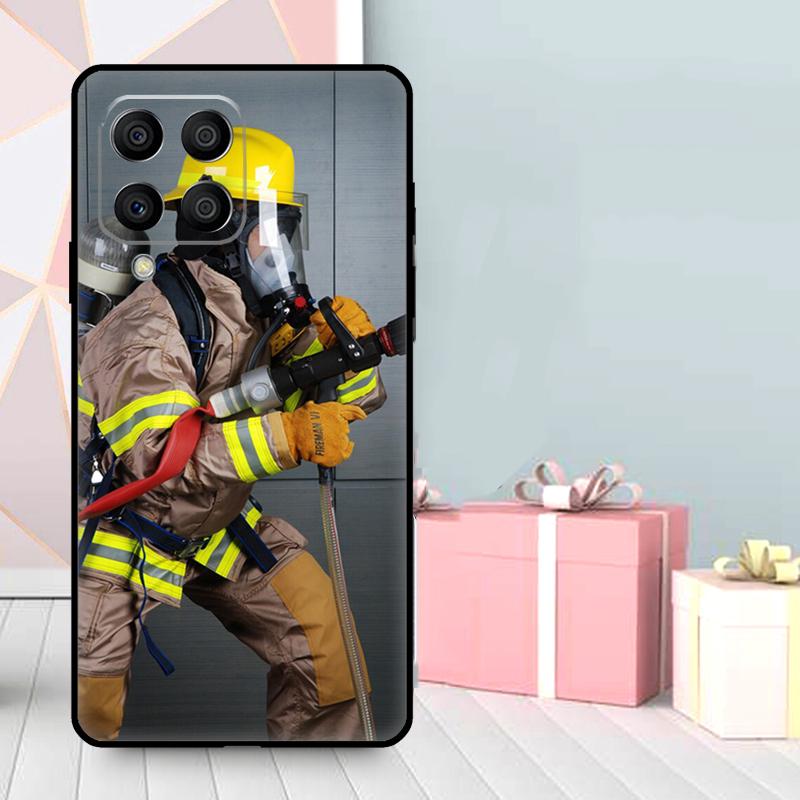 Firefighter Heroes Fireman Case For Samsung Galaxy M35 M56 M12 M06 M32 M52 M55 M15 M11 M13 M14 M16 M36 M31 M53 M34 M54
