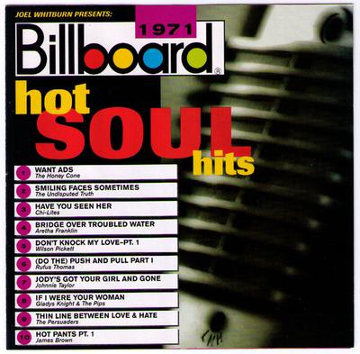 CD VARIOUS - Billboard Hot Soul Hits 1971  R272113 Rhino Records 1995 US Soul/Funk Used