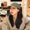 Unisex Japanese Suede Patchwork Duckbill Cap - Colorblock Canvas Summer Hat