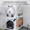 Wall-Mounted Kitchen Rack: Multi-functional Pot Lid and Cutting Board Holder