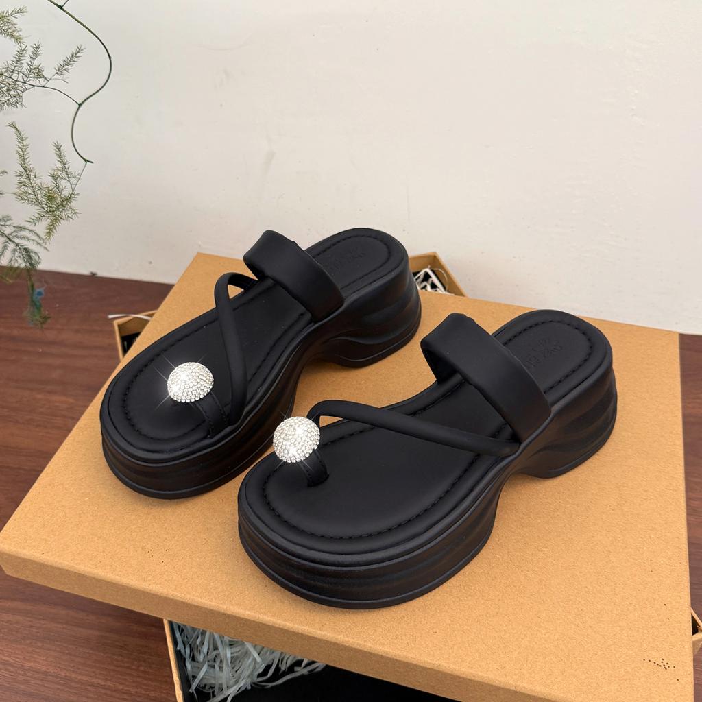 Fashion Women's Slippers Fashion Thick-soled Casual Sandals 2025 Summer New Beach Slippers for Women Platform Sandals Sandalias De Mujer
