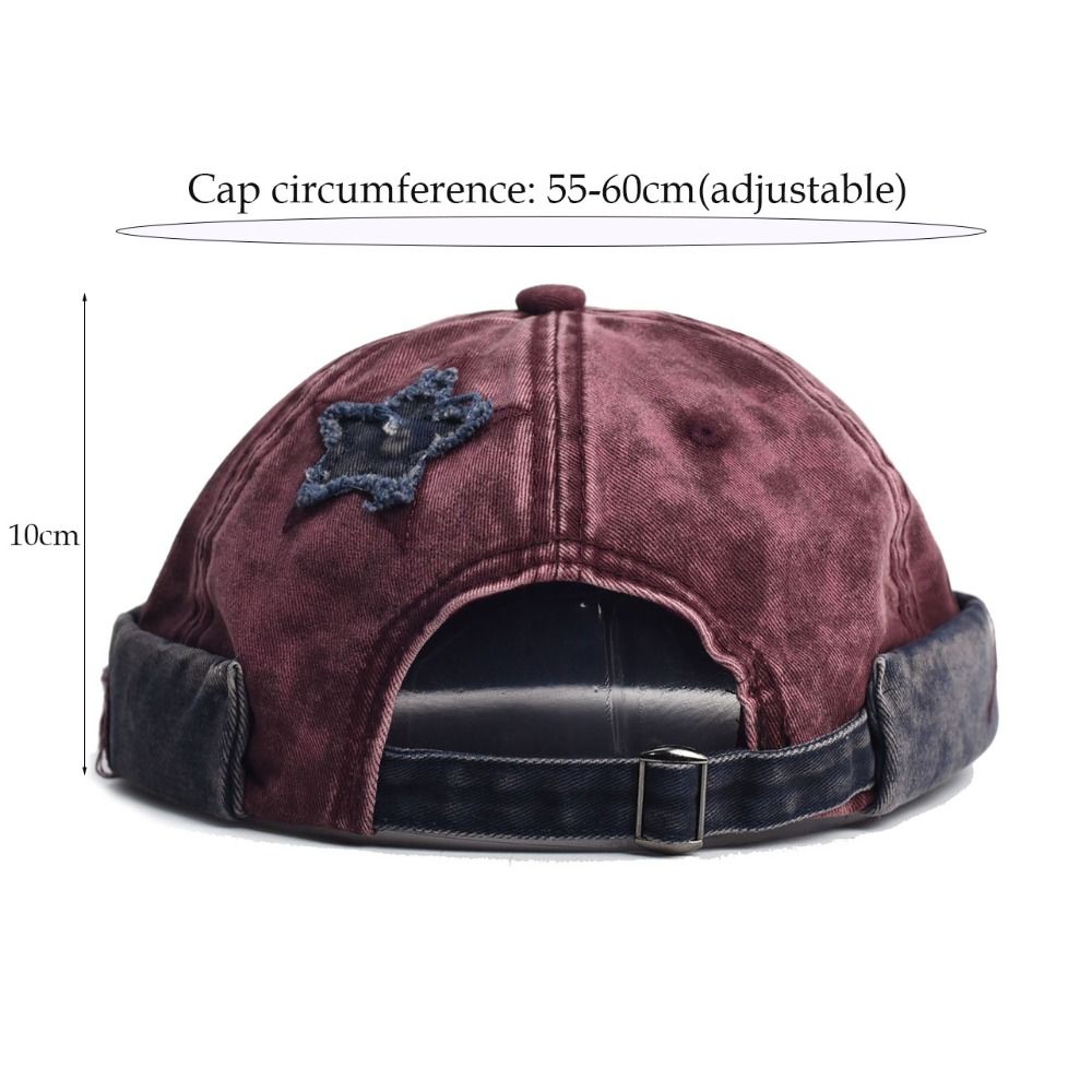 Adjustable Docker Cap Retro Hip Hop Hat Versatile Melon Hat  Unsiex