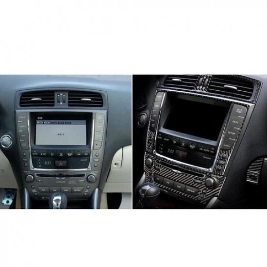 2X For Lexus IS250-350 2006-2012 Carbon Fiber Inner Glove Box Handle Cover Trim