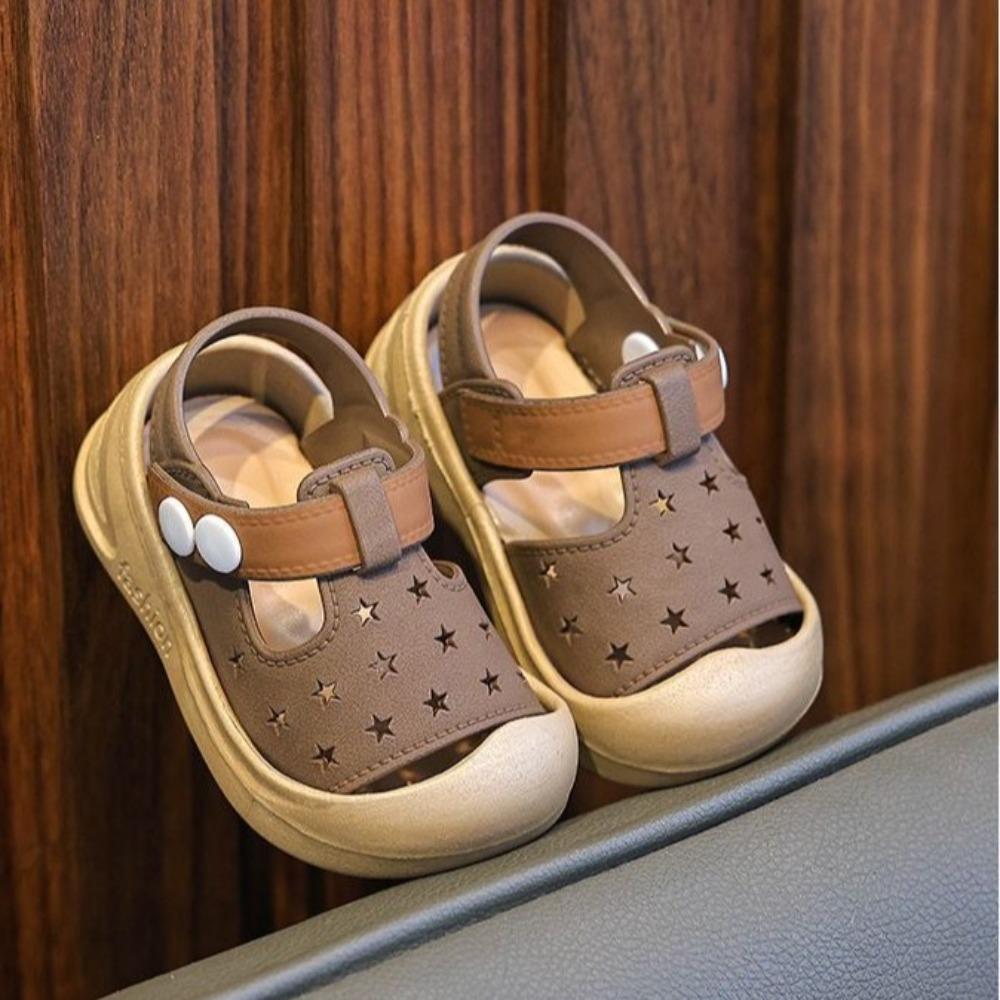 1pair with Straps Baby Toddler Shoes Closed Toe Children's Shoes  Toddlers