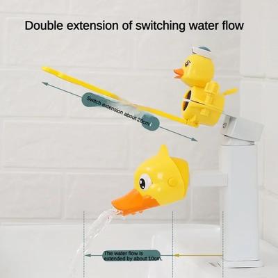 Canard Dessin Animé Appareil Pratique pour la Cuisine pour Bébé Laveur Robinet Extenseur Pour Enfants Lavage des Mains dans le Lavabo de la Salle de Bain