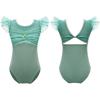 Ballet Leotards for Girls Kids Flying Sleeves Dance Bodysuit Ballerina Gymnastics Leotard
