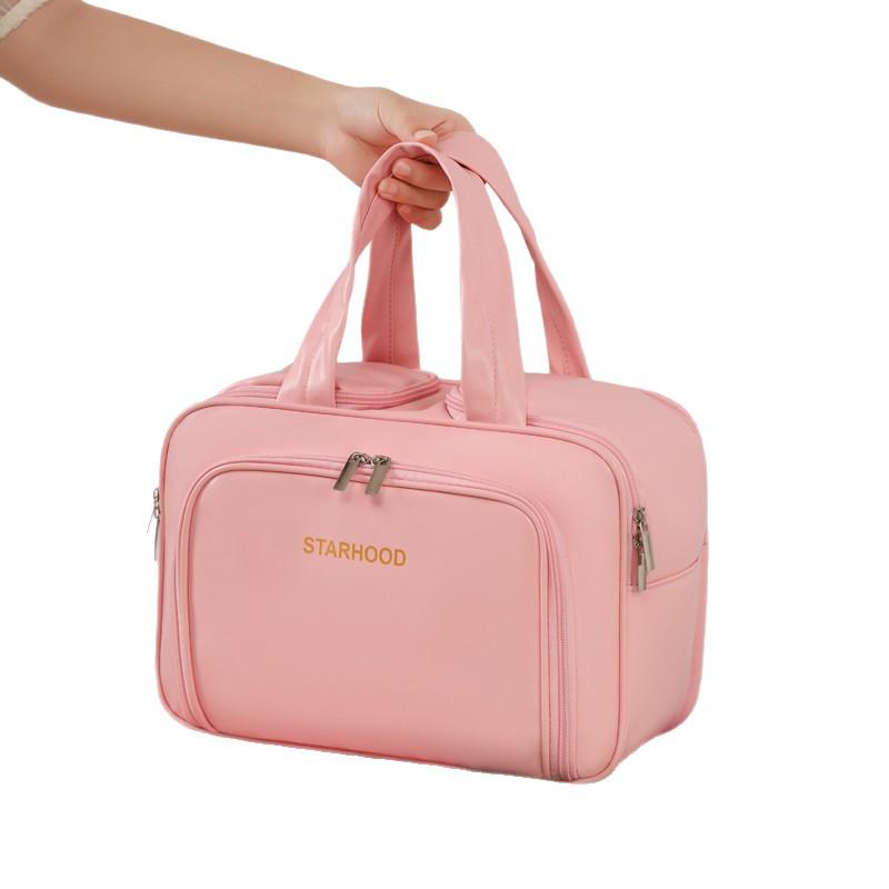 Large Capacity Multi-functional Makeup Bag with Multi-layer Compartments - Portable Travel Toiletry Storage Bag
