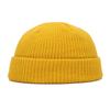 1Pc Acrylic Fiber Casual Men's Short Fisherman Beanbie Hat Mini Autumn and Winter Warm Knitted Hats Hip Hop Hat