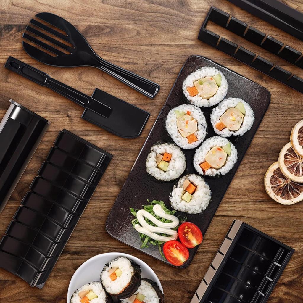 Sushi Making Kit Japanese Rice Ball Cake Roll Mold Diy Home Sushi Making Tool Multifunctional Plastic Kitche Sushi Maker Tools
