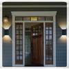 2LED Outdoor Solar Wall Lamp LED Solar Garden Light Waterproof Up And Down Glow Wall Light For Balcony yard Street Landscape Decor