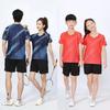Mens Kids Badminton Sport Set Short Sleeve Shirt Shorts Custom Print Training Competition Wear