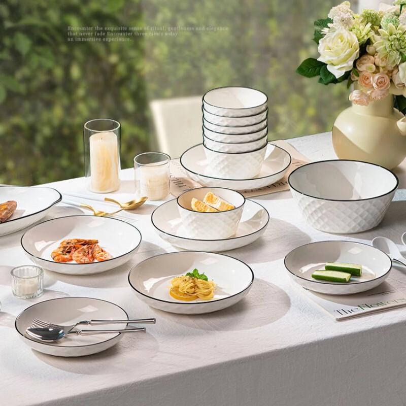 Jingdezhen Underglaze Ceramic Dinnerware Set