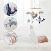 Cartoon Adjustable Direction Baby Cot Mobile Handmade Nonwoven Felt Ocean Animals Rotation Bed Bell Rattles Musical