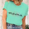 Mama Letter Print Fashion T-shirts Mother's Day Gift Shirt for Women Mama Vintage Design T Shirts Women's Clothing