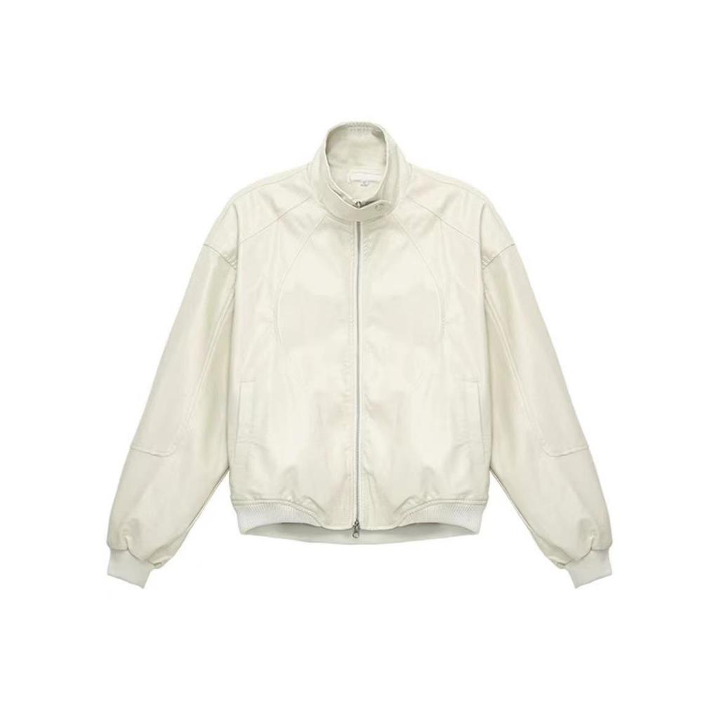 Herren Retro Amerikanischer Stil Leder Baseballjacke - Winter Motorrad Cleanfit