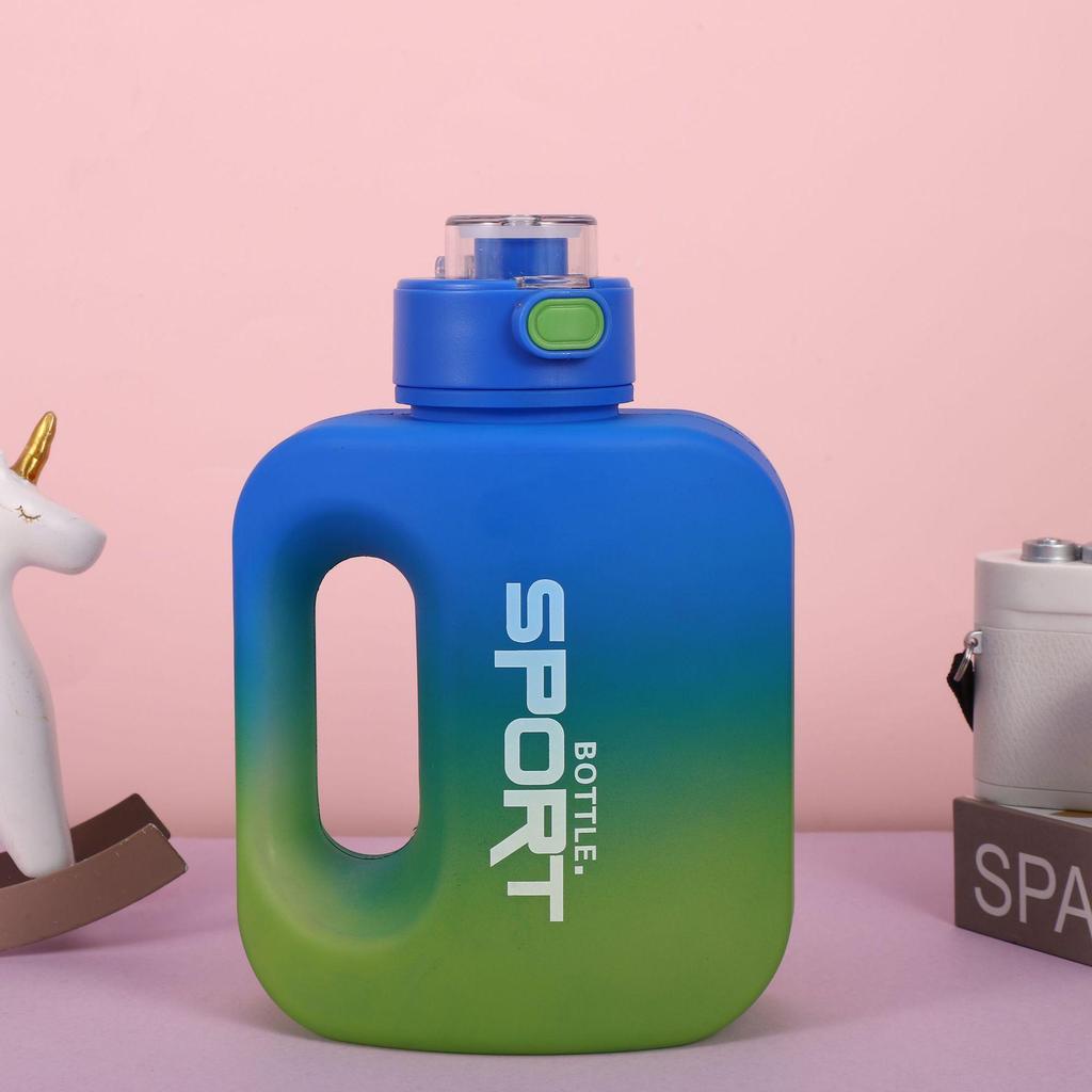2023 Summer Gradient Sports Water Bottle: Large Capacity, Portable, Popular Design