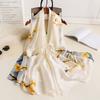 180*90Cm Foulard Summer Silk Autumn Winter Lady Popular Style Print Scarf Women Shawl Fashion Headscarf Muffler