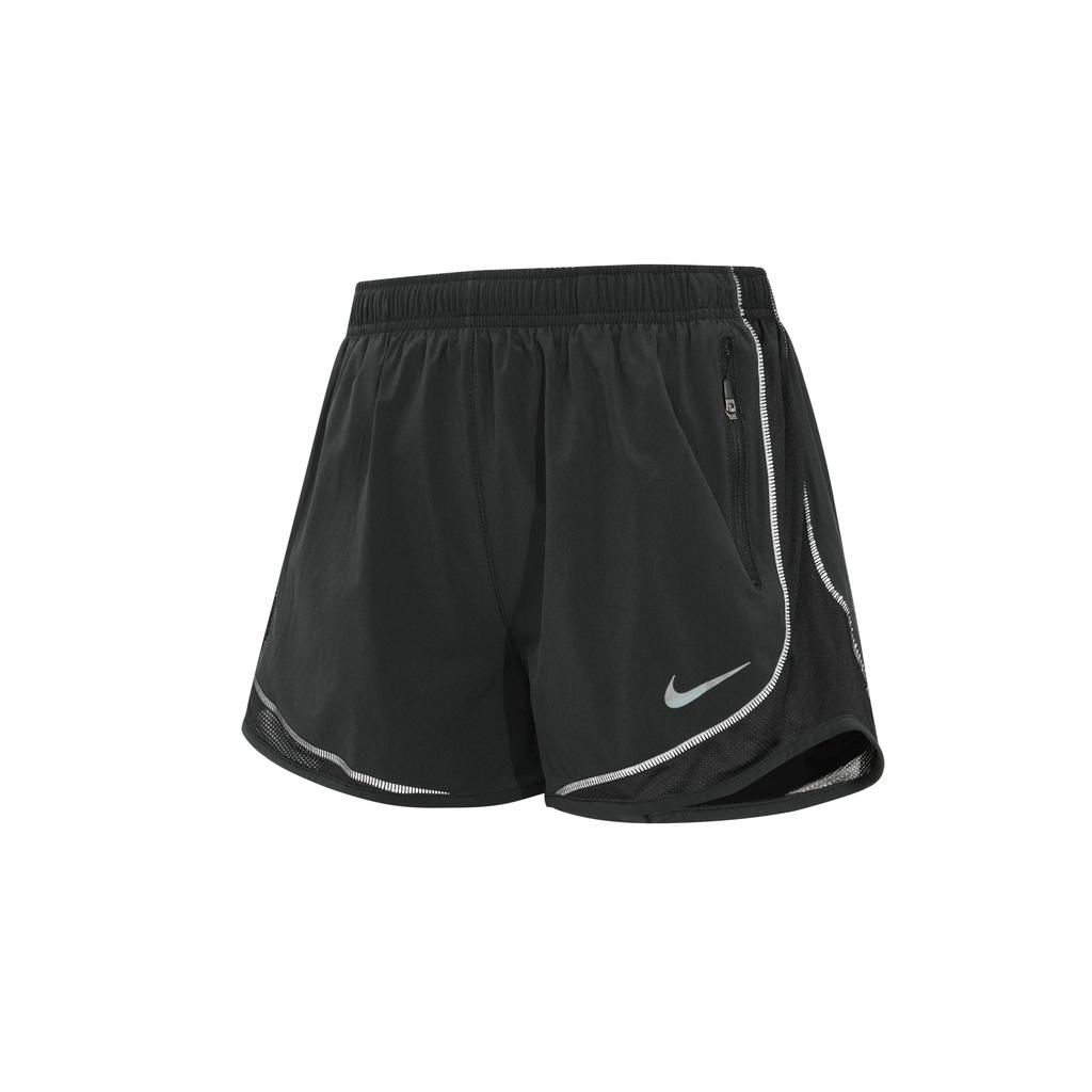 Nike Solid Color Logo Running Shorts Women Bottoms Black DQ5933-010