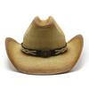 Curled Eaves Straw Spray Paint Western Cowboy Hat Spring And Summer Weaving Sunscreen Shade Straw Hat Women