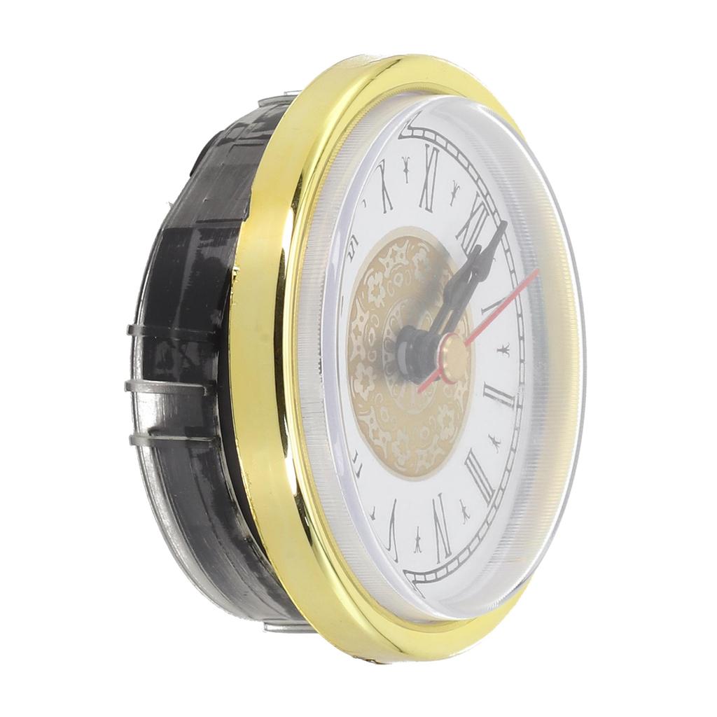 Aluminum Face Clock Gold Trim Clock Retro Clock Simple Design