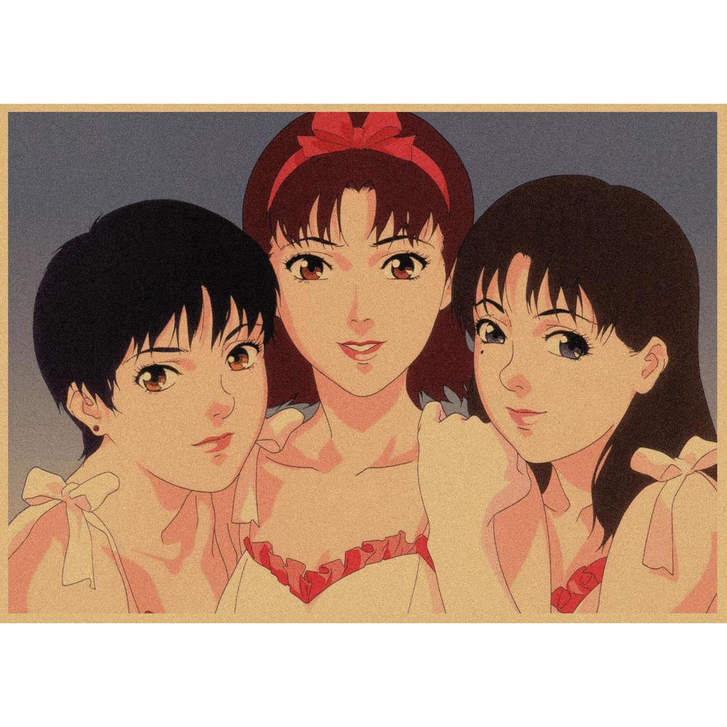 Retro Kraftpapier Poster: Satoshi Kon Collection - Tokyo Godfathers, Millennium Actress, Paprika, Perfect Blue, Reincarnation 265