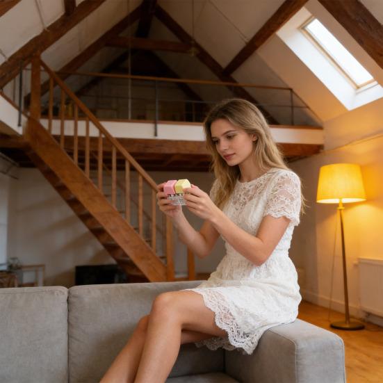 Клавіатура Іграшка-фітджет Безшумна Клавіатура для Зняття Стресу Брелок для Ключів зі Світлодіодним Світлом Кнопка Декомпресії Клацалка для Пальців Сенсорна Іграшка для Дорослих