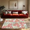 Elegant Floral Area Rug Vintage Persian Style Non Slip Doormat Home Decor Living Room Bedroom Floor Mat Cozy Carpet Design