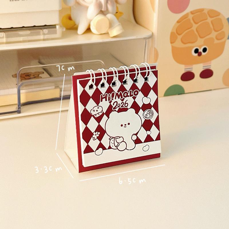 2026 Year Cartoon Capibara Desktop Mini Desk Calendar Planner Desktop Decoration Office Stationery