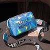 Laser bag women's new printed shoulder messenger bag casual small square bag women's bag