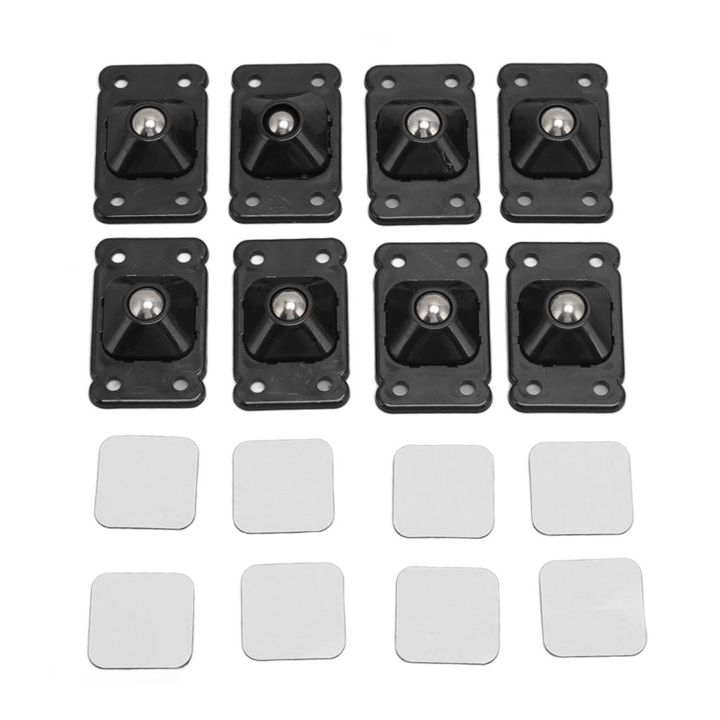 Caster Wheels Adhesive 360 Degree Rotation Roller Wheels for   Furniture Storage Box