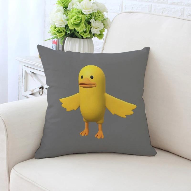 Little Yellow Duck Pattern Pillowcase Car Ornaments Office Living Room Sofa Home Pillowcase